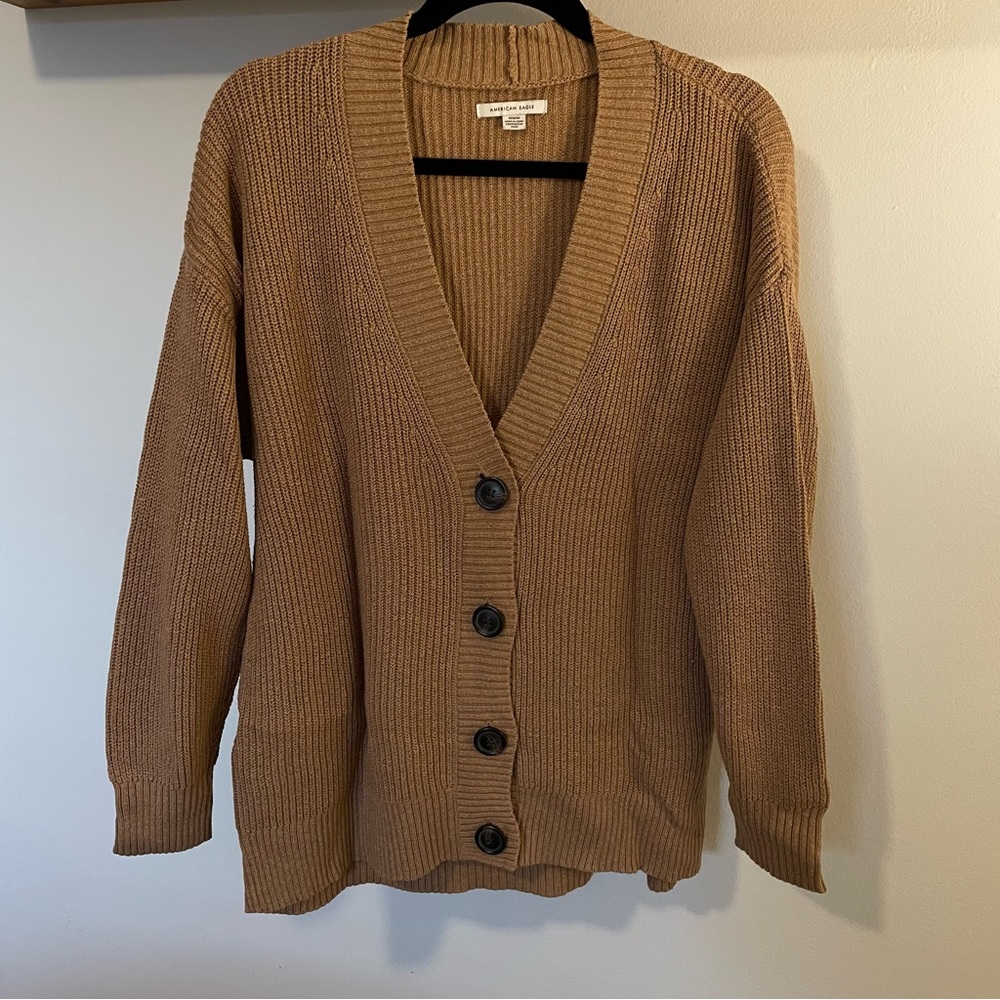 Brown American Eagle Cardigan